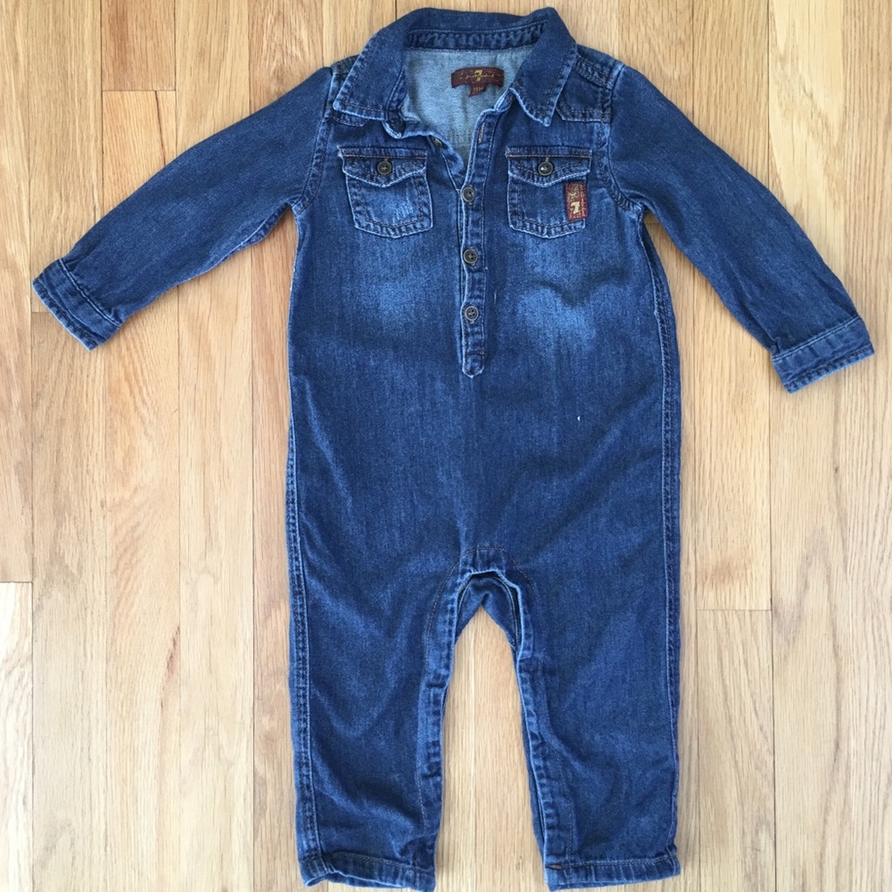 One piece toddler jean 7 For All Man Kind outfit